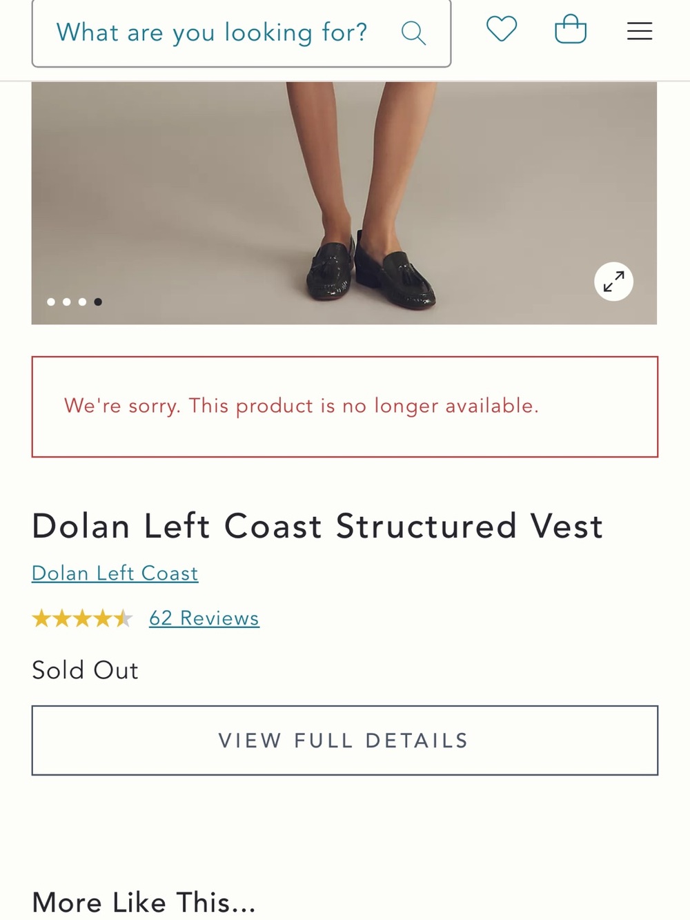 Anthropologie - Dolan Left Coast Structured Vest - XS ✨ - Picture 11 of 14